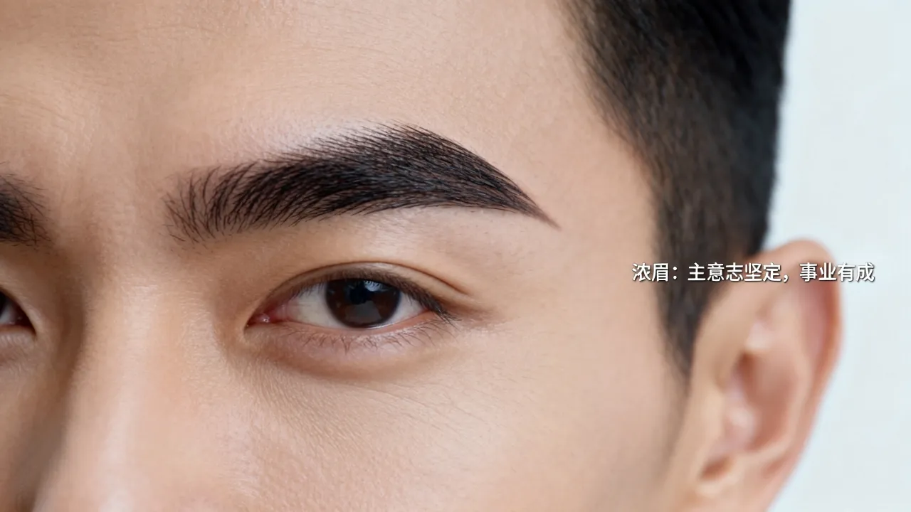 浓眉的男人命运好不好，面相学上有什么说法呢？