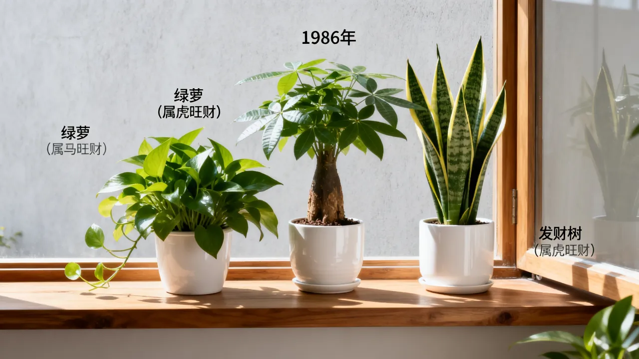 属马女生养啥花旺财好养？1986年属虎旺财花有哪些？