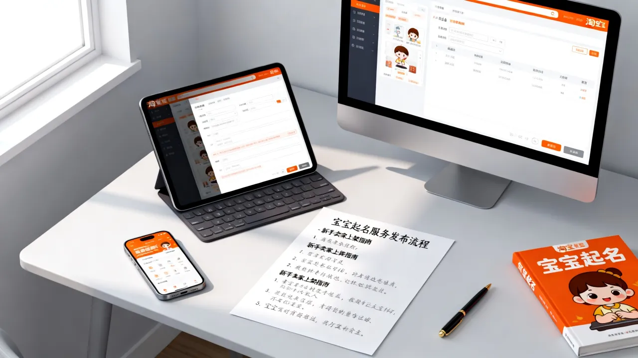 淘宝怎么发布宝宝起名？新手卖家如何上架起名服务？
