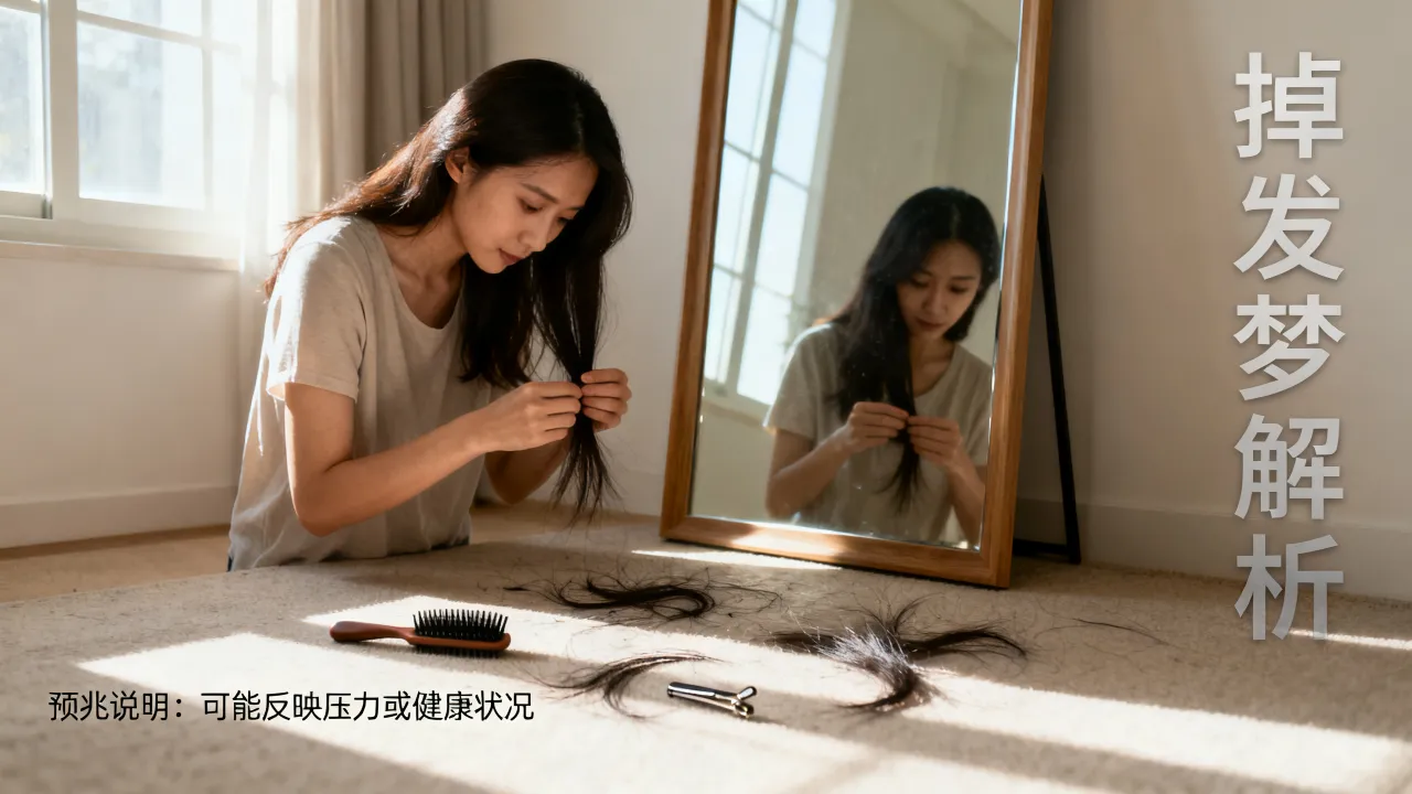 梦到了头发变秃是什么预兆，掉发梦的吉凶征兆