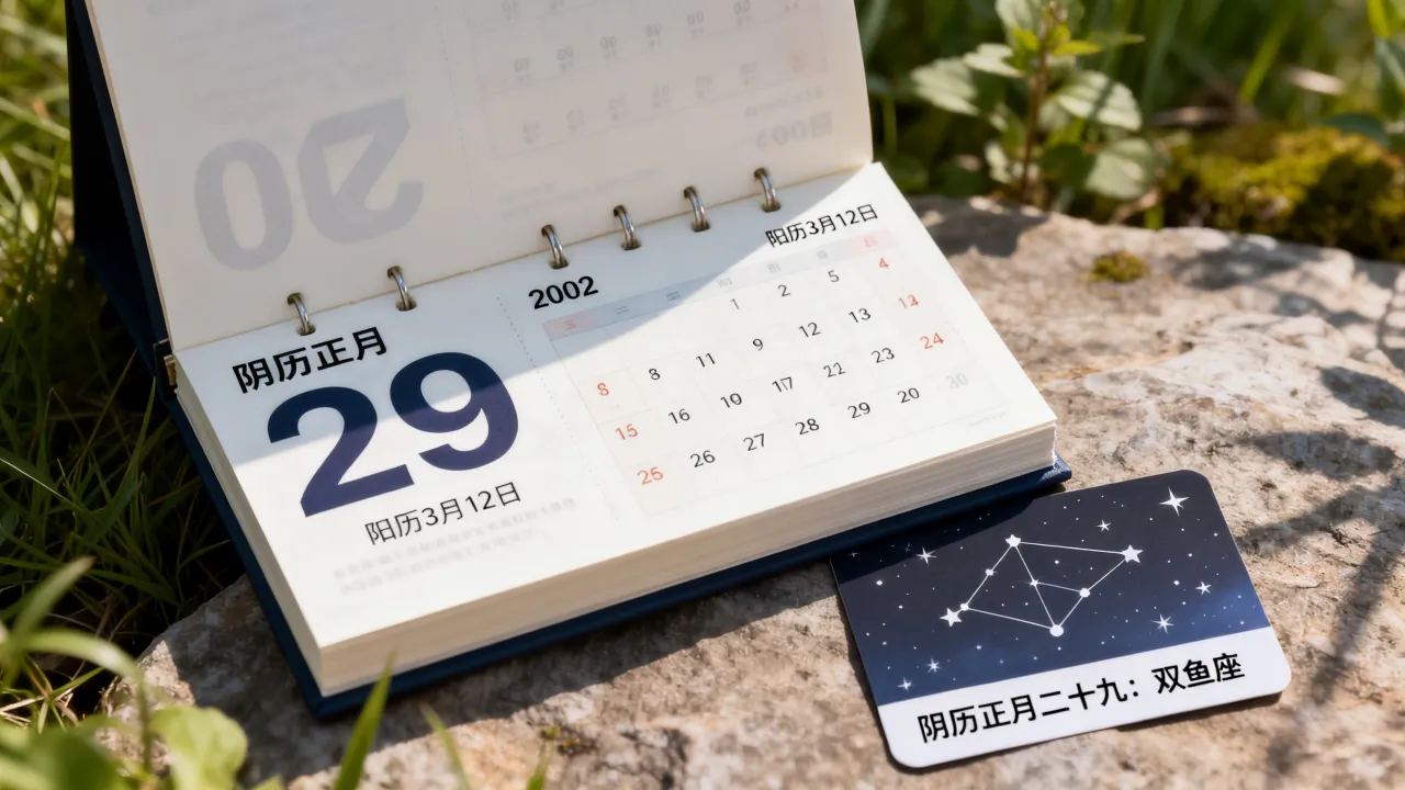 2002年阴历正月29是阳历几月几号,阴历正月二十九是什么星座 2002年阴历正月29是阳历几月几号,阴历正月二十九是什么星座