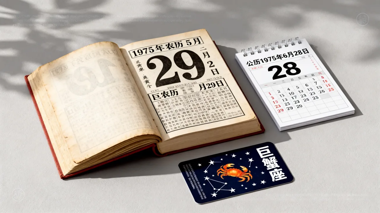1975阴历5.29是什么星座,农历5.29是公历几月几号 1975阴历5.29是什么星座,农历5.29是公历几月几号