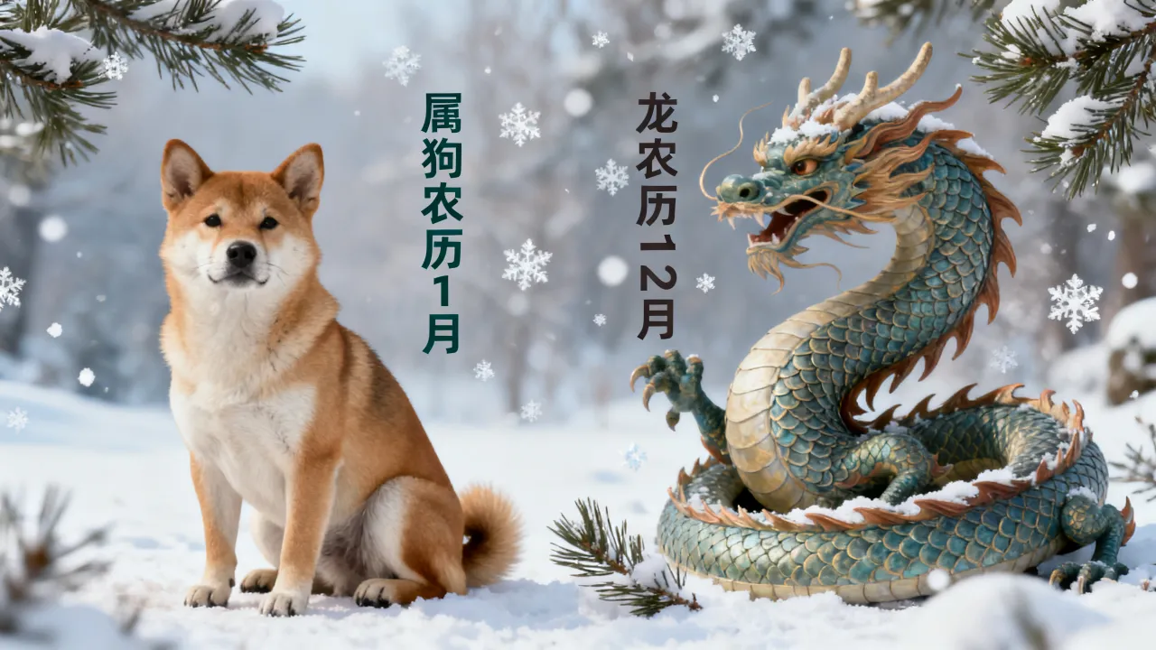 属狗农历1月和龙农历12月相配吗，生肖婚配好不好？