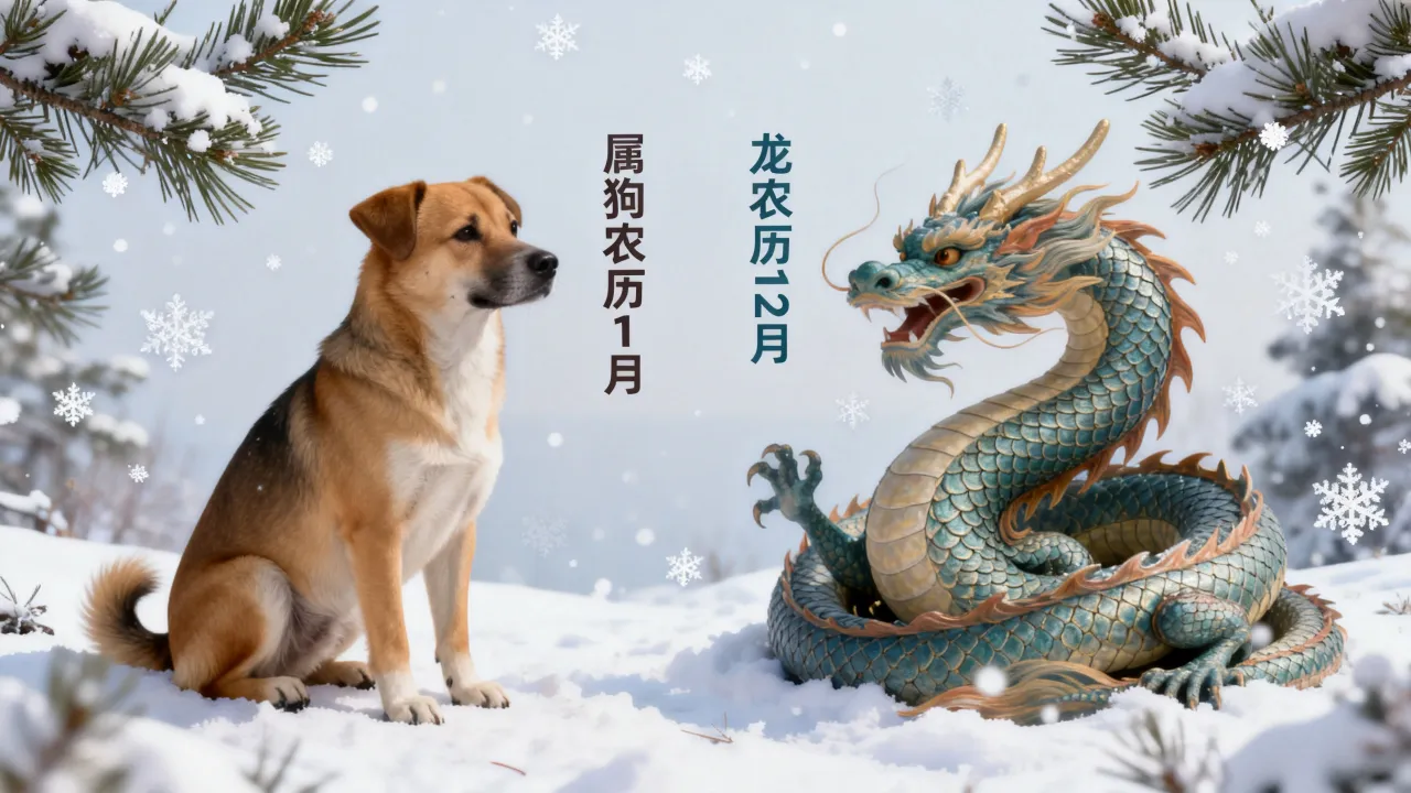 属狗农历1月和龙农历12月相配吗，生肖婚配好不好？