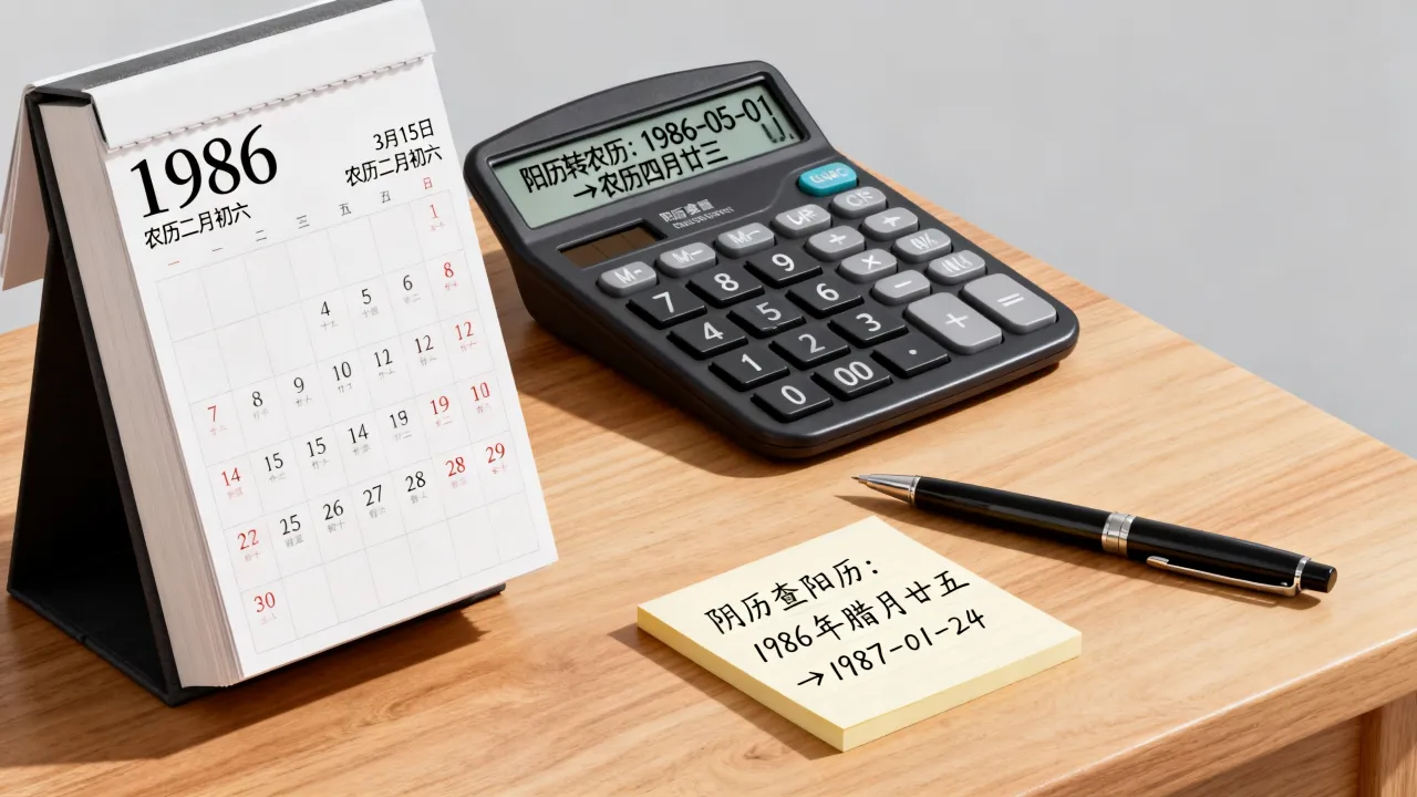 1986年阳历阴历对照表怎么查?农历阳历日期转换查询 1986年阳历阴历对照表怎么查?农历阳历日期转换查询