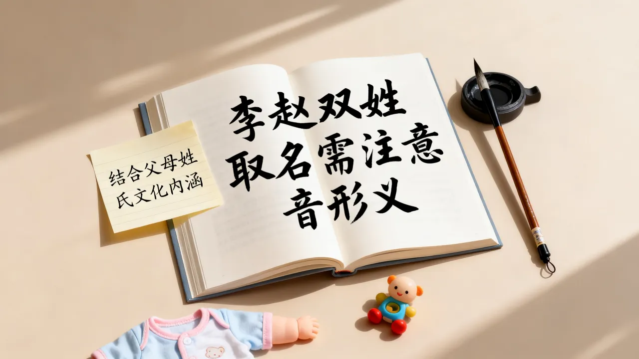 李赵宝宝起名怎么样？李赵双姓宝宝取名有哪些讲究