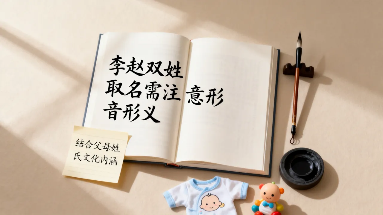 李赵宝宝起名怎么样？李赵双姓宝宝取名有哪些讲究