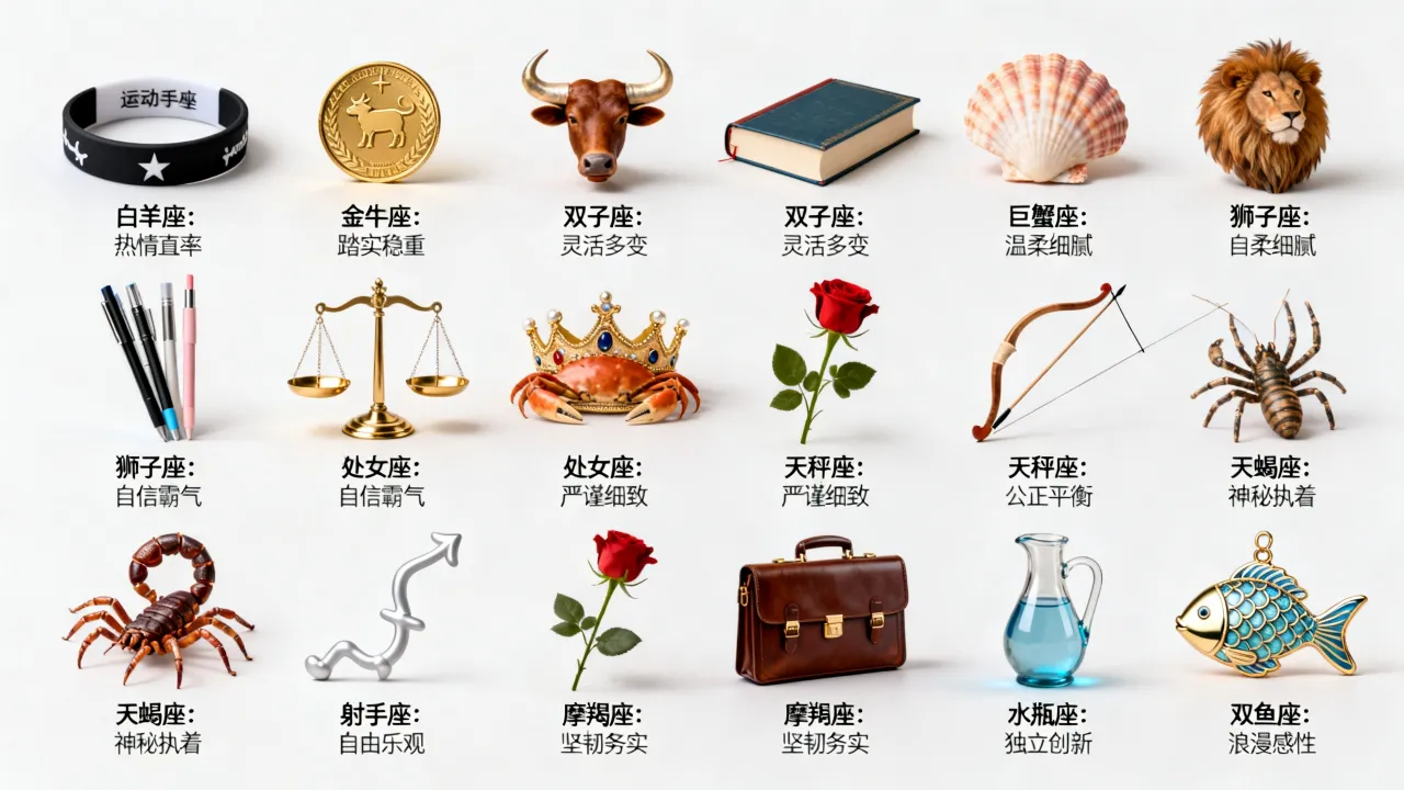 十二星座各有什么标签?星座性格标签有哪些? 十二星座各有什么标签?星座性格标签有哪些?