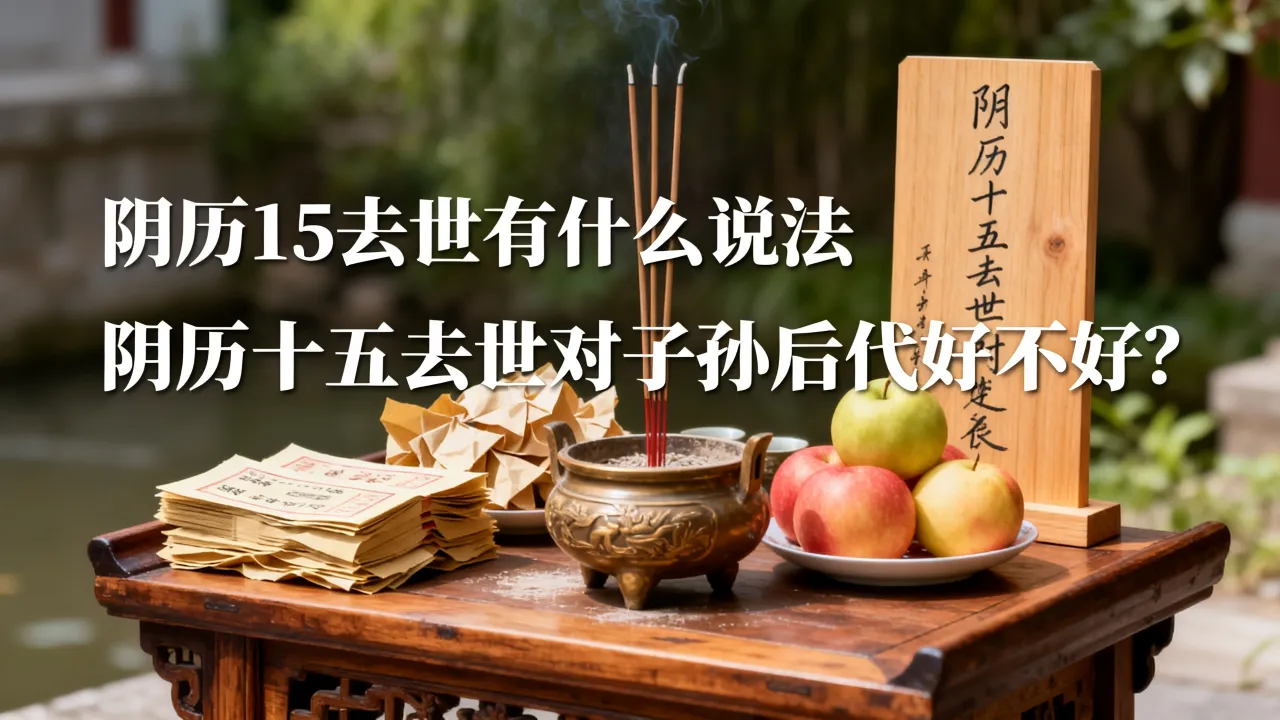 阴历15去世有什么说法,阴历十五去世对子孙后代好不好? 阴历15去世有什么说法,阴历十五去世对子孙后代好不好?