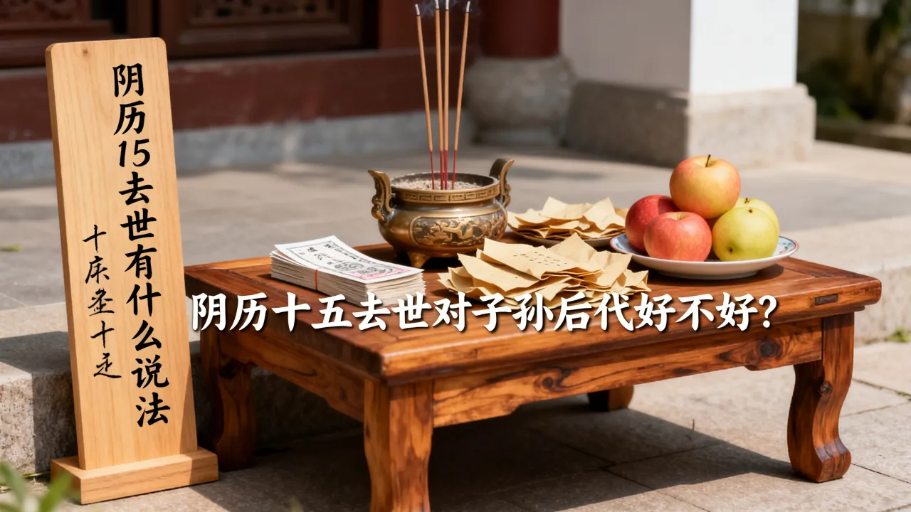 阴历15去世有什么说法,阴历十五去世对子孙后代好不好? 阴历15去世有什么说法,阴历十五去世对子孙后代好不好?
