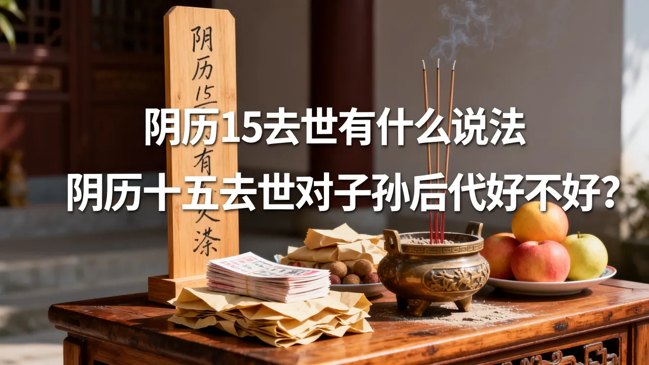 阴历15去世有什么说法,阴历十五去世对子孙后代好不好? 阴历15去世有什么说法,阴历十五去世对子孙后代好不好?