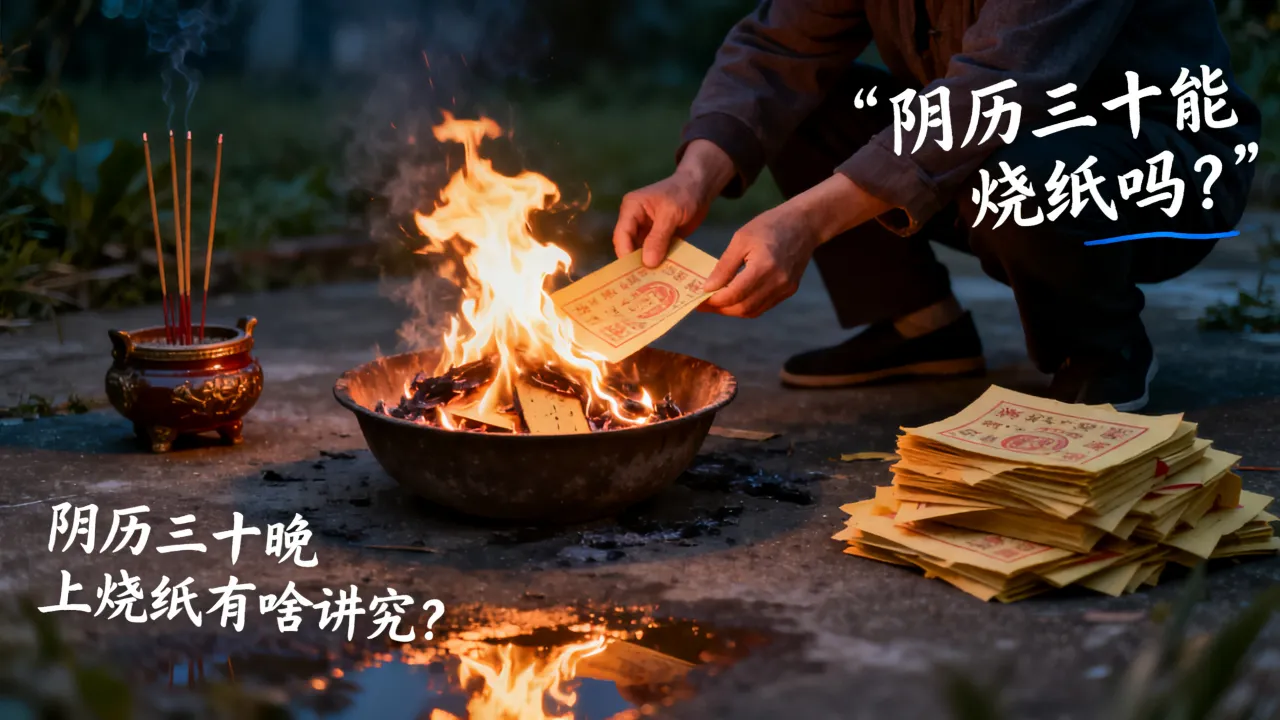 阴历三十能烧纸吗,阴历三十晚上烧纸有啥讲究 阴历三十能烧纸吗,阴历三十晚上烧纸有啥讲究