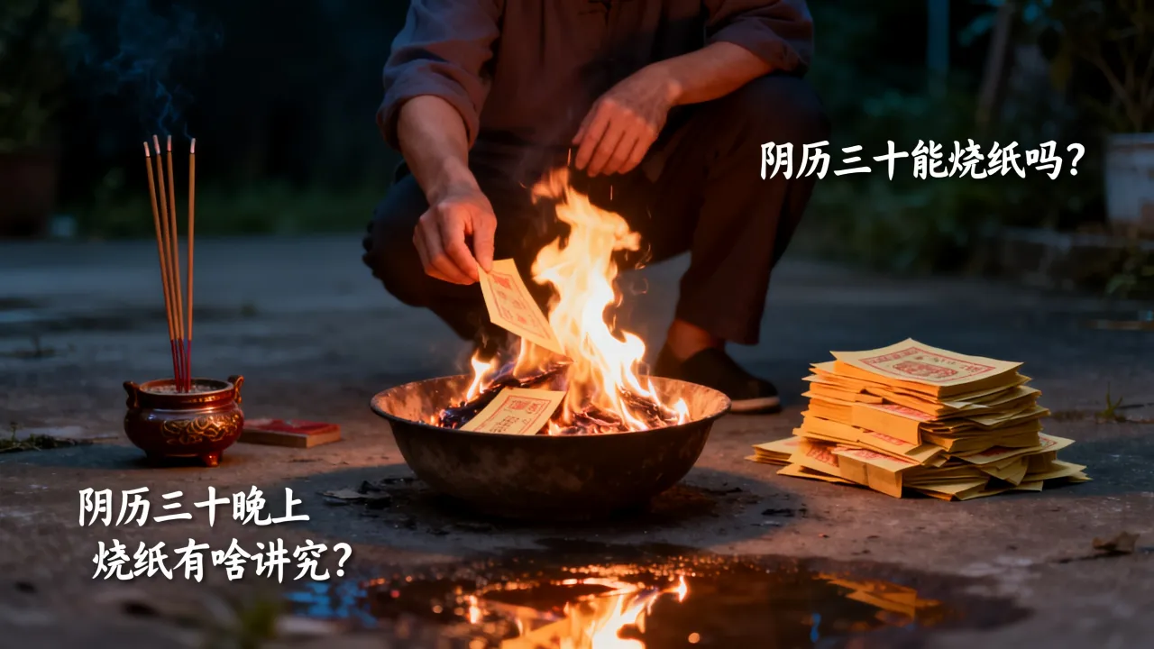 阴历三十能烧纸吗,阴历三十晚上烧纸有啥讲究 阴历三十能烧纸吗,阴历三十晚上烧纸有啥讲究