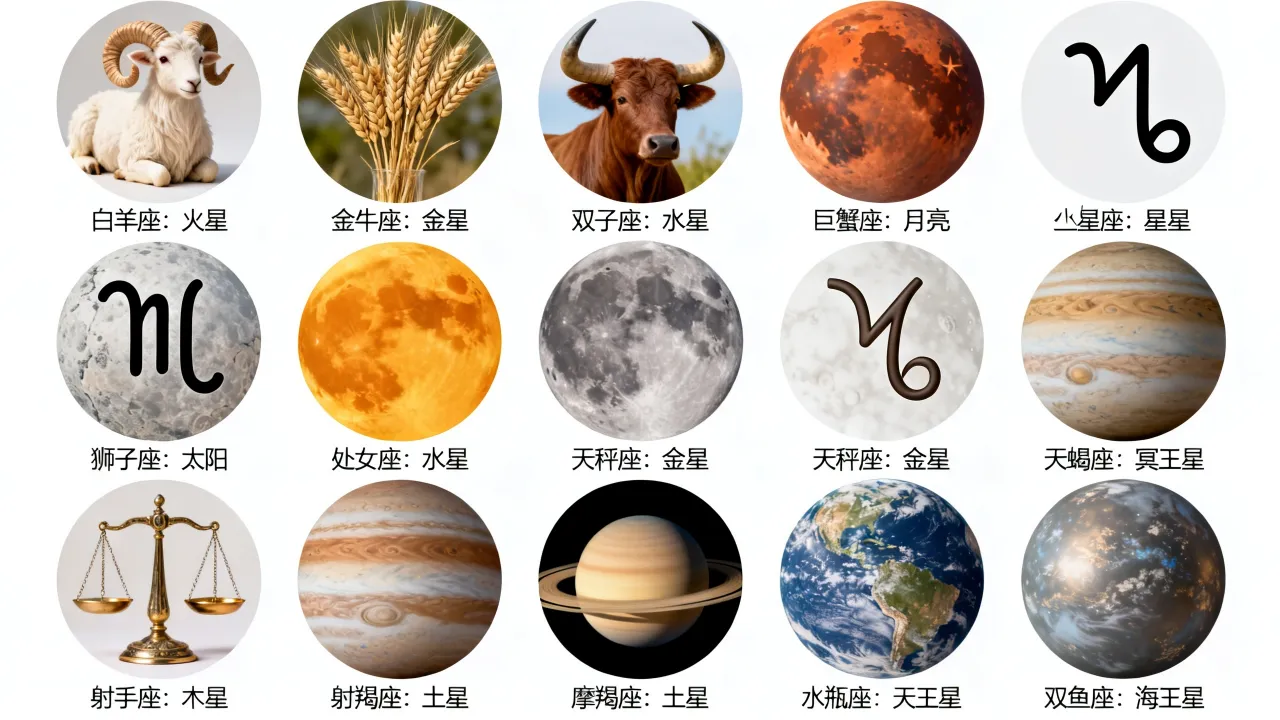 十二星座守护星是什么,十二星座的守护星分别对应哪个行星 十二星座守护星是什么,十二星座的守护星分别对应哪个行星