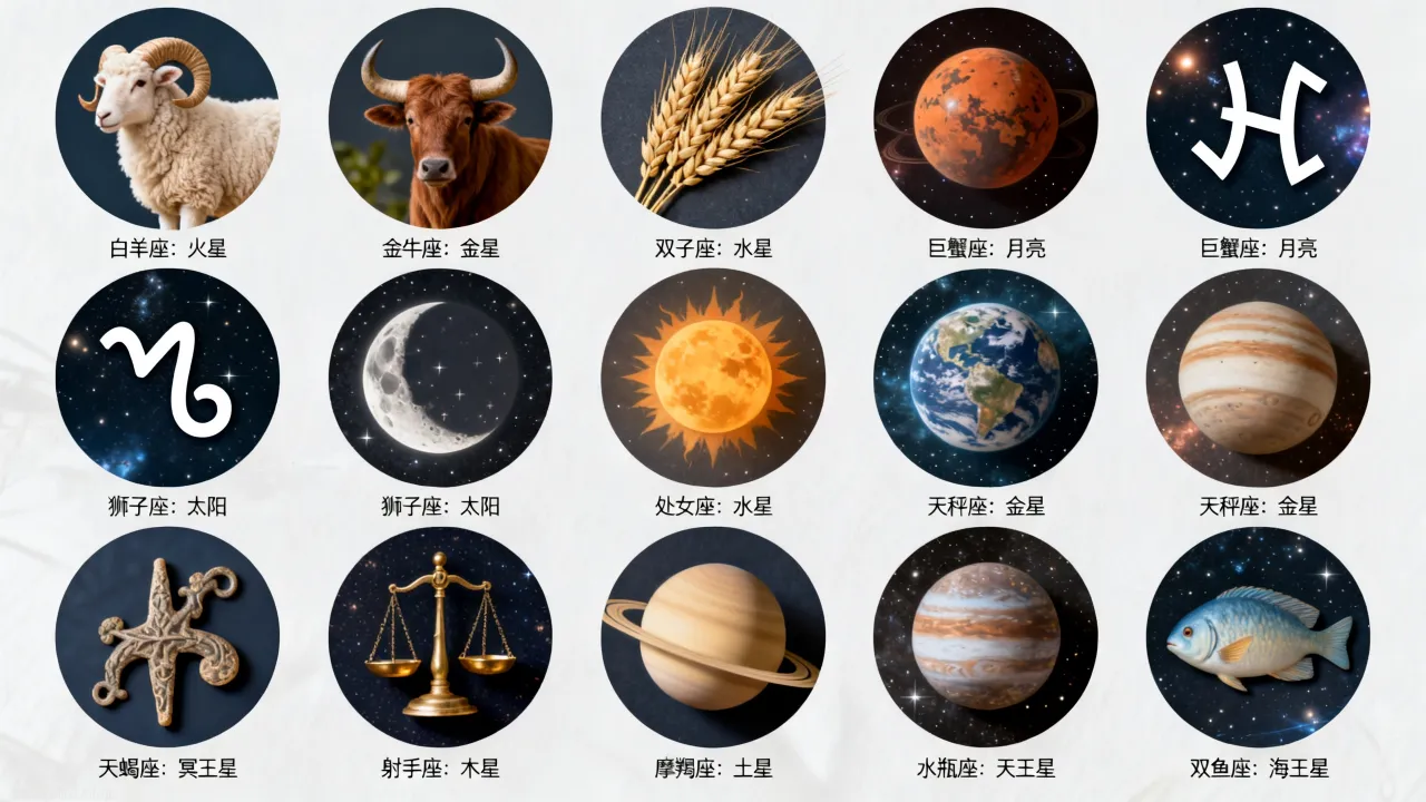 十二星座守护星是什么,十二星座的守护星分别对应哪个行星 十二星座守护星是什么,十二星座的守护星分别对应哪个行星