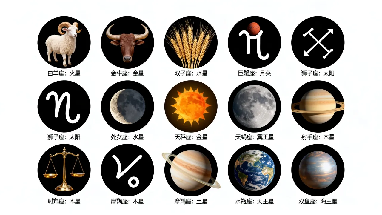 十二星座守护星是什么,十二星座的守护星分别对应哪个行星 十二星座守护星是什么,十二星座的守护星分别对应哪个行星