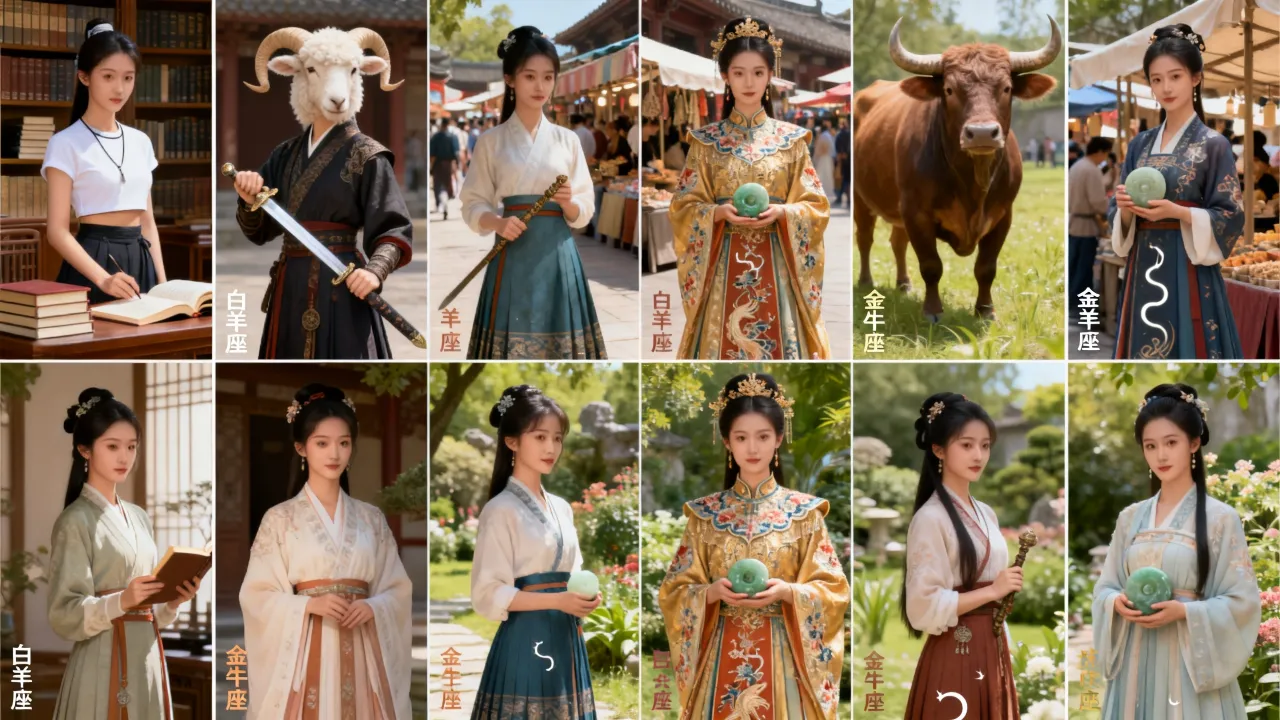 十二星座穿越到古代谁最吃香，揭秘十二星座穿越剧女主真实身份