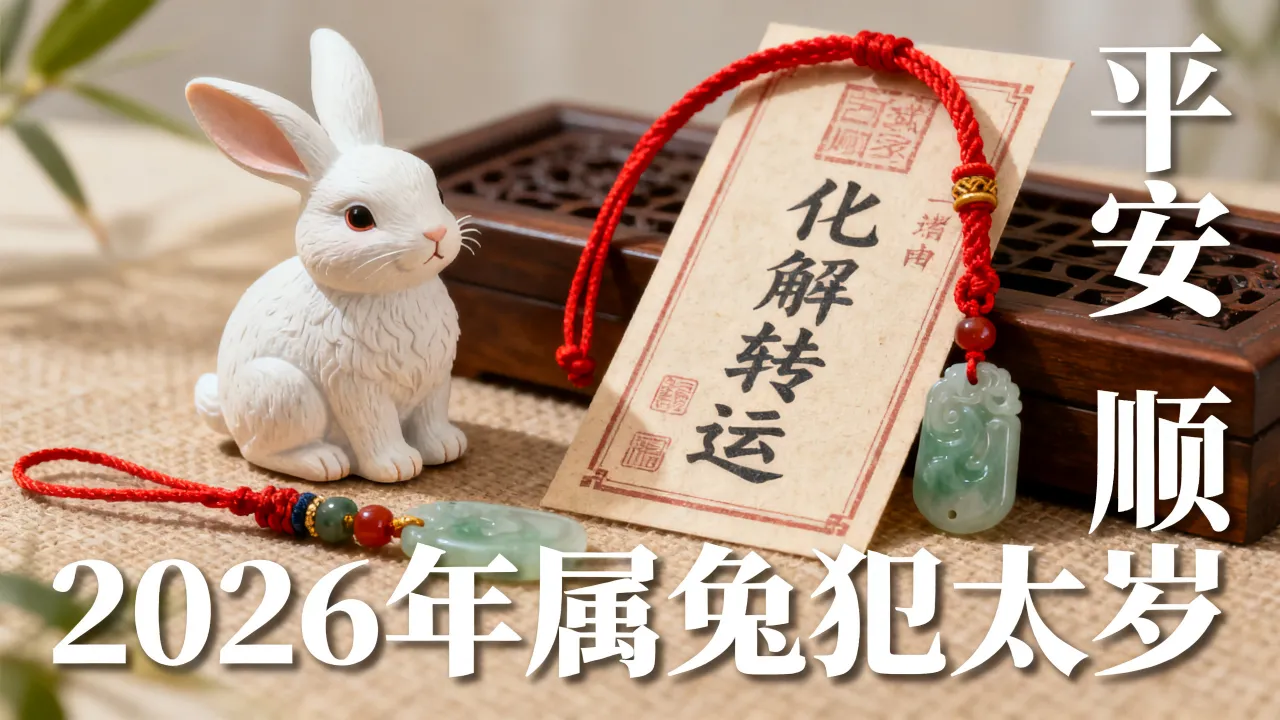 2026年属兔犯太岁运势怎么样，属兔犯太岁如何化解转运？