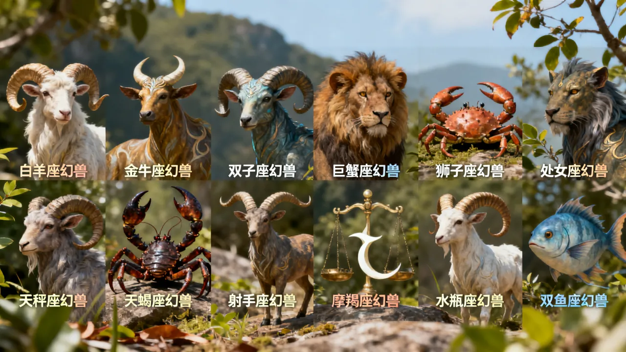 十二星座幻兽是什么？十二星座幻兽分别有哪些及排名大全