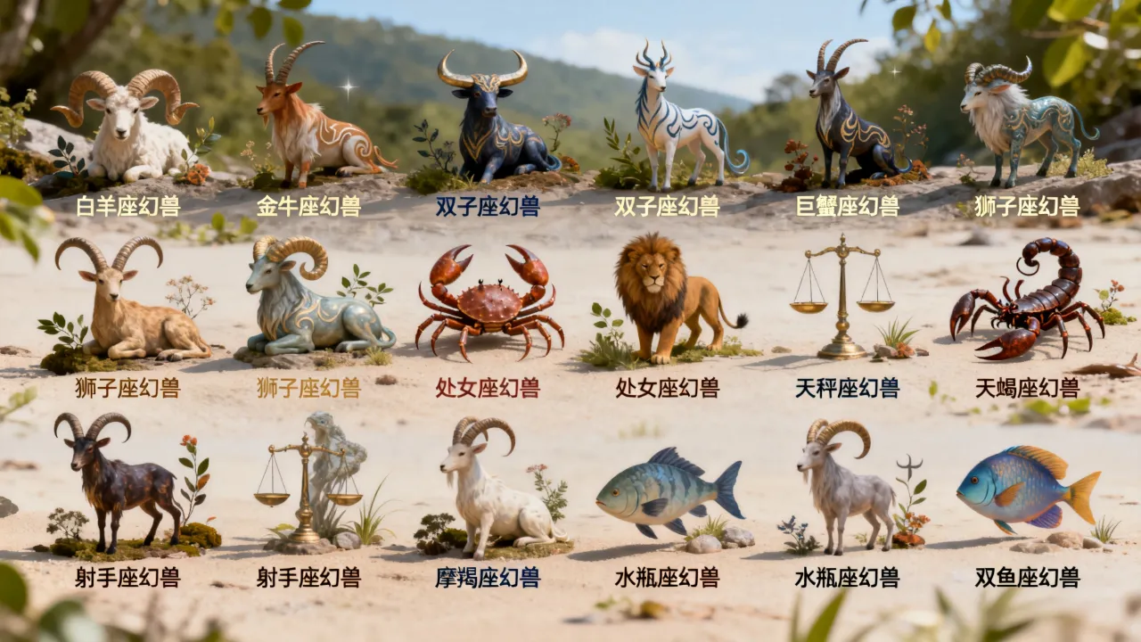 十二星座幻兽是什么?十二星座幻兽分别有哪些及排名大全 十二星座幻兽是什么?十二星座幻兽分别有哪些及排名大全
