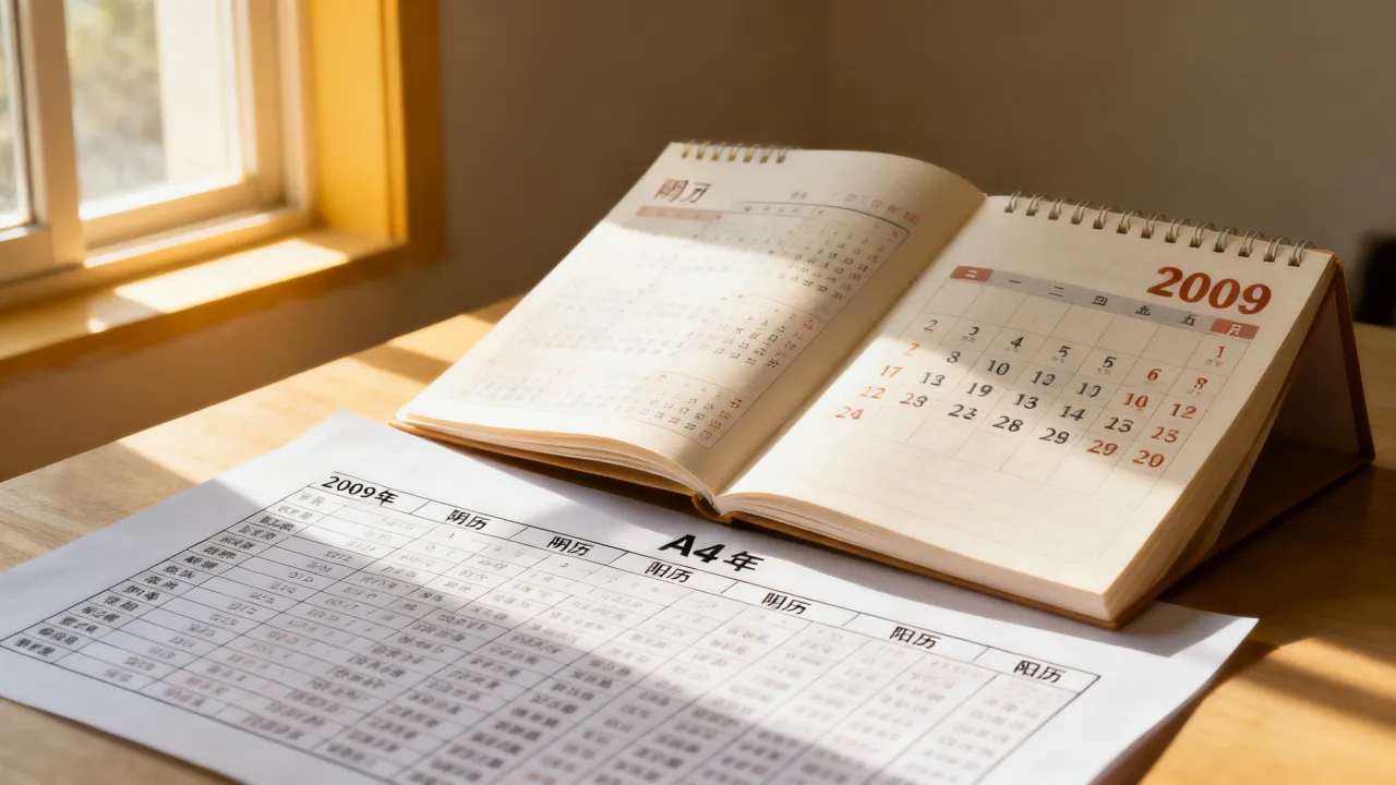 2009年阴历表怎么看,2009年农历阳历对照表怎么查? 2009年阴历表怎么看,2009年农历阳历对照表怎么查?