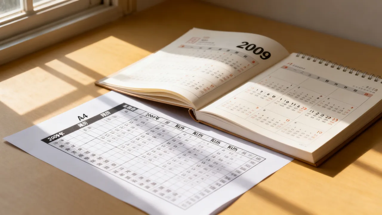 2009年阴历表怎么看,2009年农历阳历对照表怎么查? 2009年阴历表怎么看,2009年农历阳历对照表怎么查?