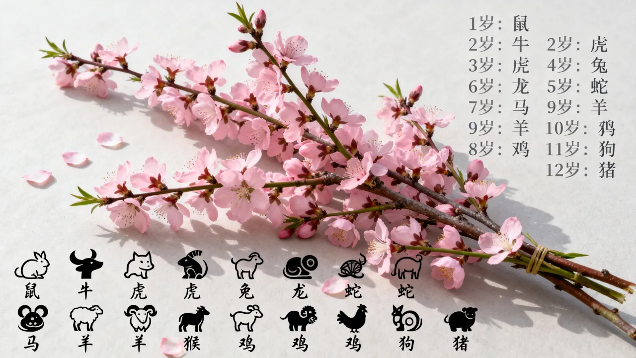 桃花代表哪个生肖,十二生肖岁数表对照大全? 桃花代表哪个生肖,十二生肖岁数表对照大全?