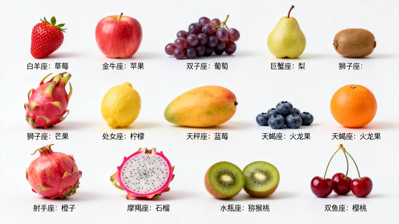 十二星座各代表什么水果？守护水果对应表大全
