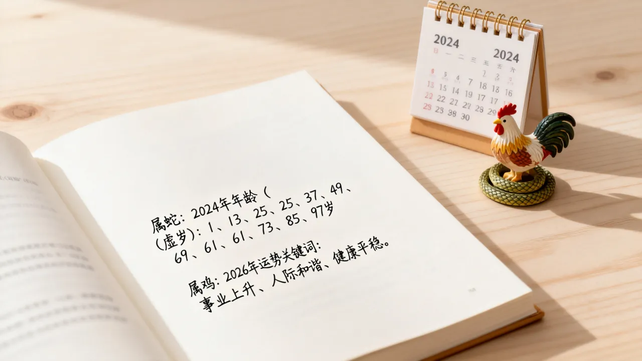 属蛇的今年多大岁数,属鸡的人2026年运势如何 属蛇的今年多大岁数,属鸡的人2026年运势如何