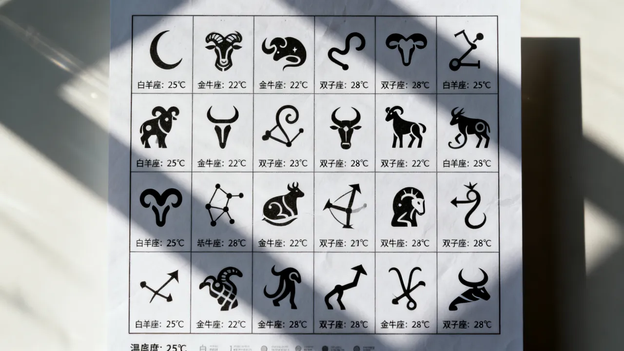 十二星座温度是什么？十二星座温度查询表排名怎么查？