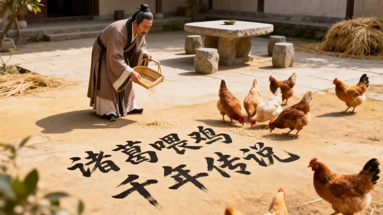 诸葛亮喂鸡的故事究竟是什么，鸡的故事为何流传千年？