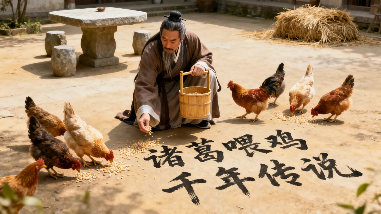 诸葛亮喂鸡的故事究竟是什么，鸡的故事为何流传千年？
