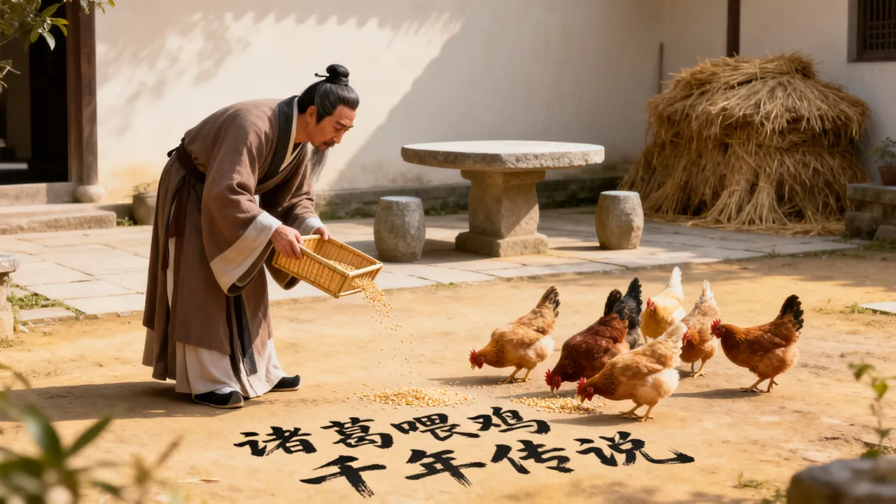诸葛亮喂鸡的故事究竟是什么，鸡的故事为何流传千年？