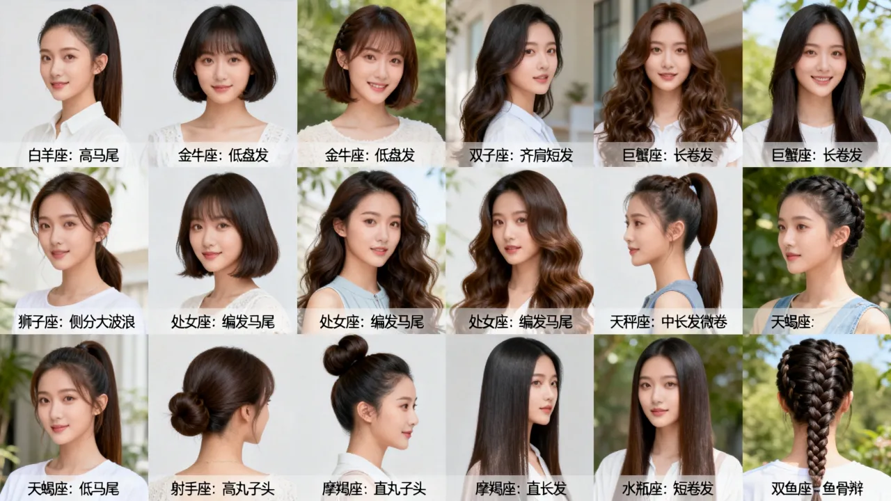 十二星座的最佳发型是什么?十二星座女生最适合什么发型? 十二星座的最佳发型是什么?十二星座女生最适合什么发型?