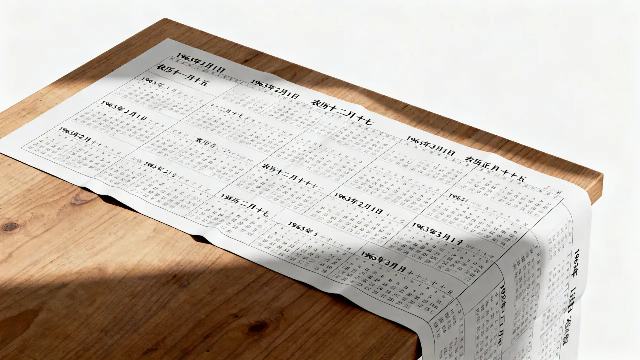 1963年阴历对照表怎么查,1963年农历阳历对照表查询? 1963年阴历对照表怎么查,1963年农历阳历对照表查询?