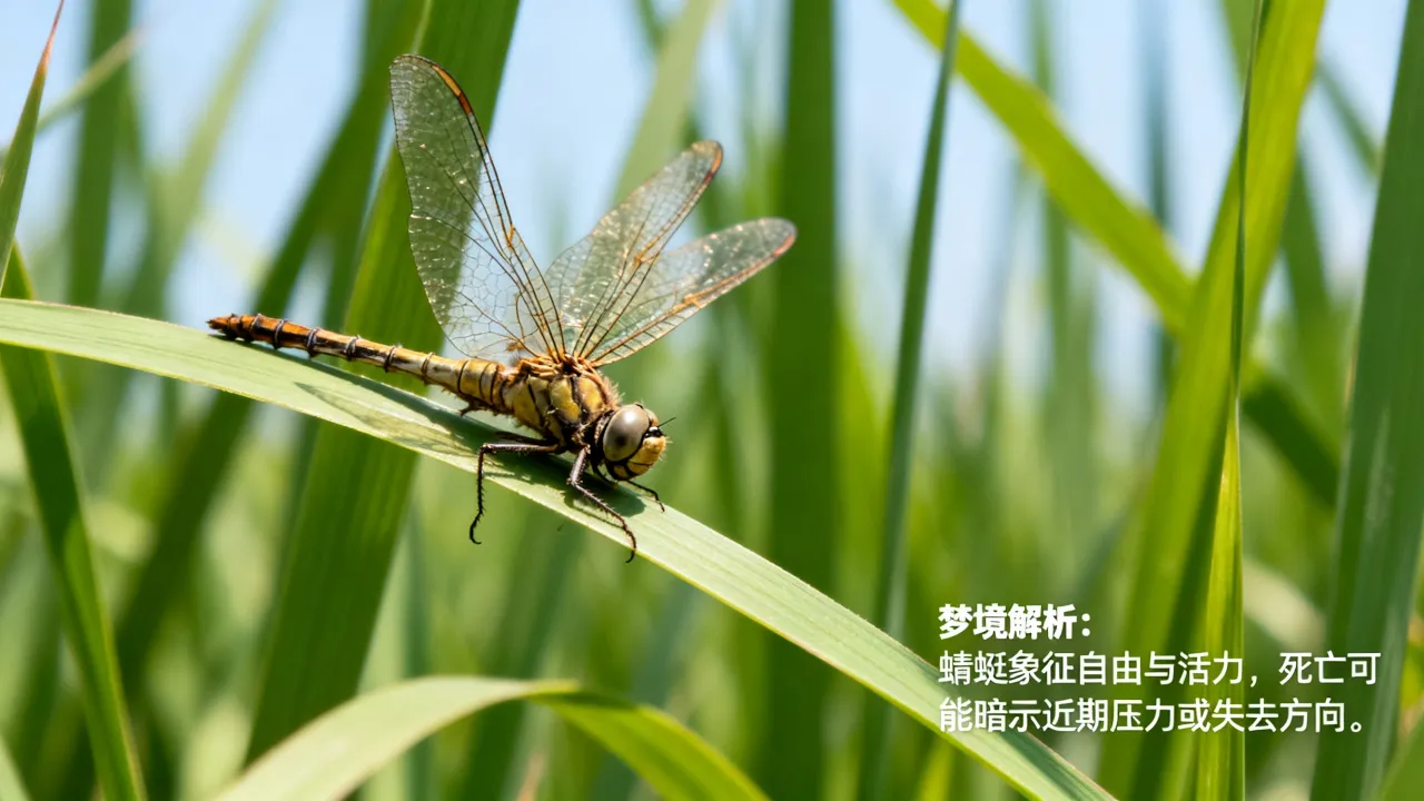 梦到蜻蜓死了有什么含义，梦见蜻蜓死了是什么预兆