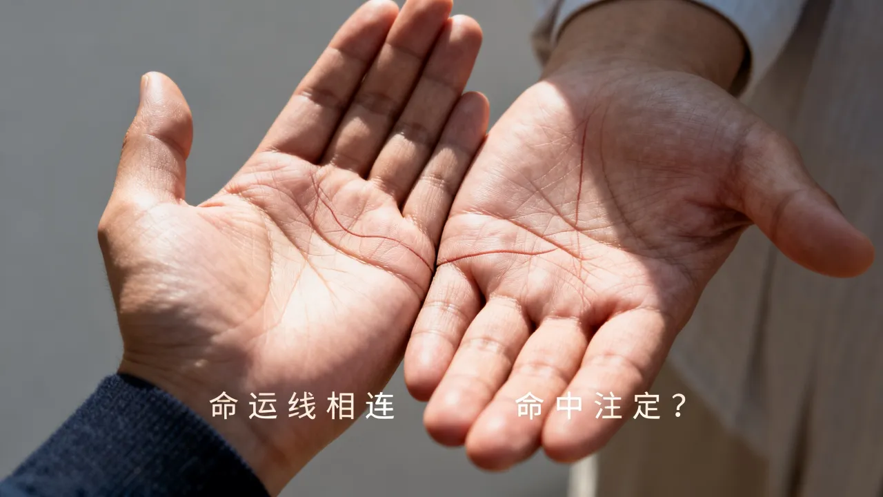 命运线相连代表什么，两个人的命运线相连是命中注定吗？