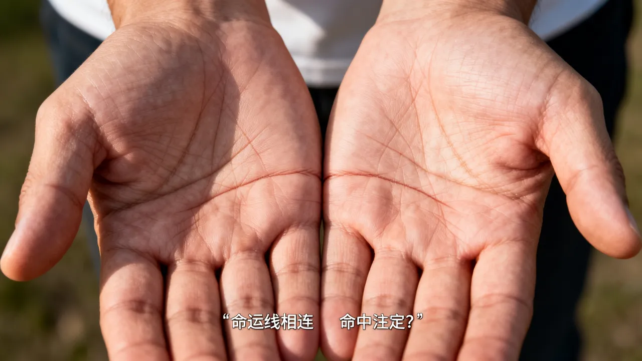 命运线相连代表什么，两个人的命运线相连是命中注定吗？