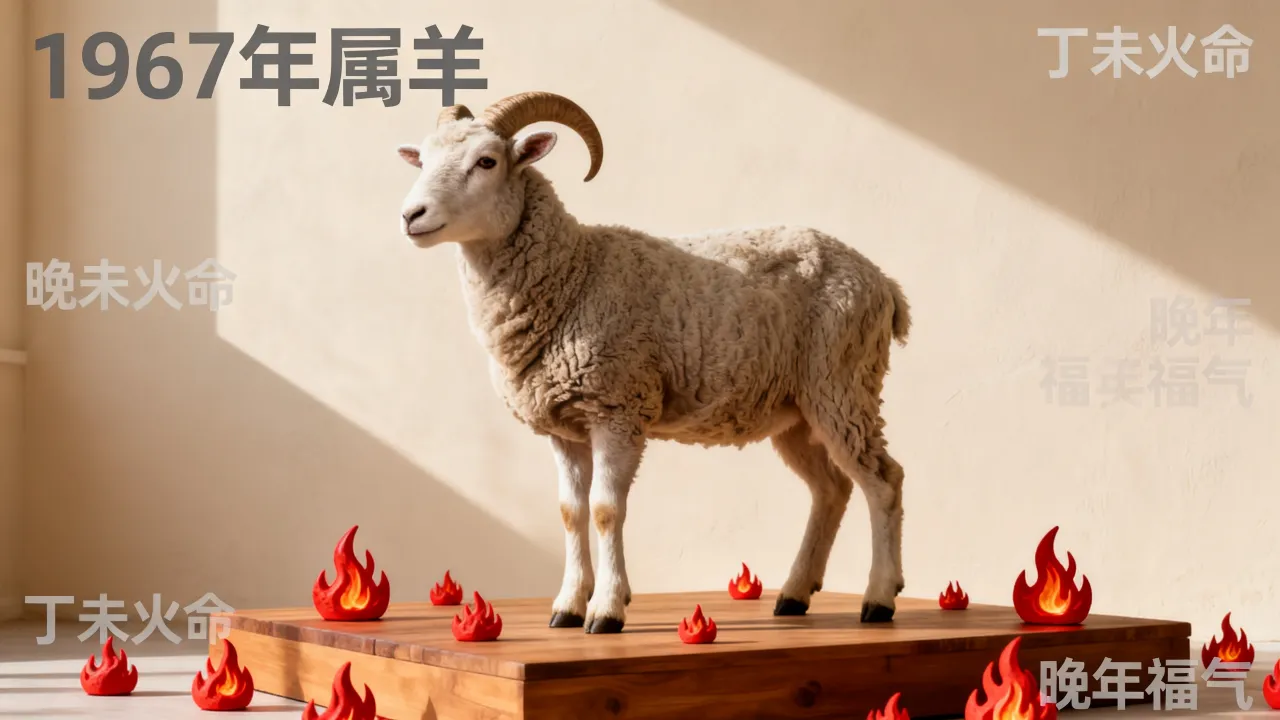1967年属羊一生命运如何？丁未火命晚年福气好吗，