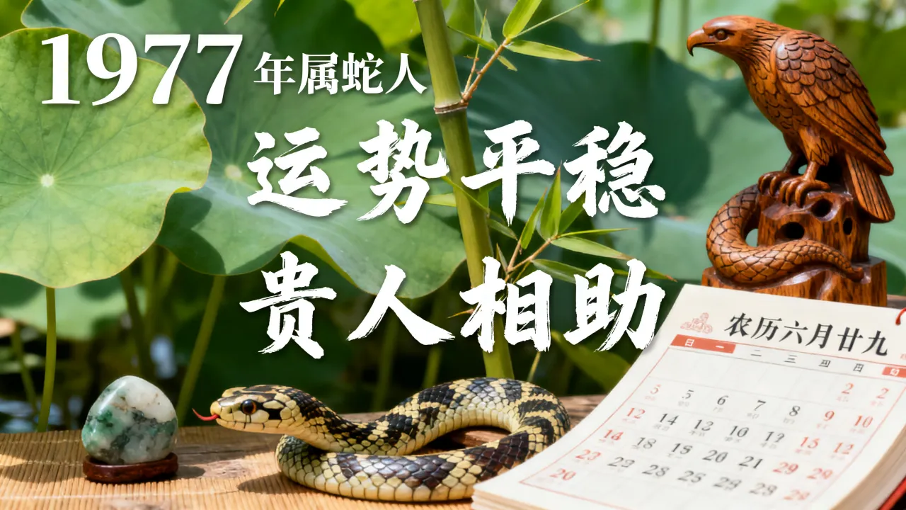 1977年属蛇农历六月廿九命运如何，属蛇人六月出生一生运势怎样