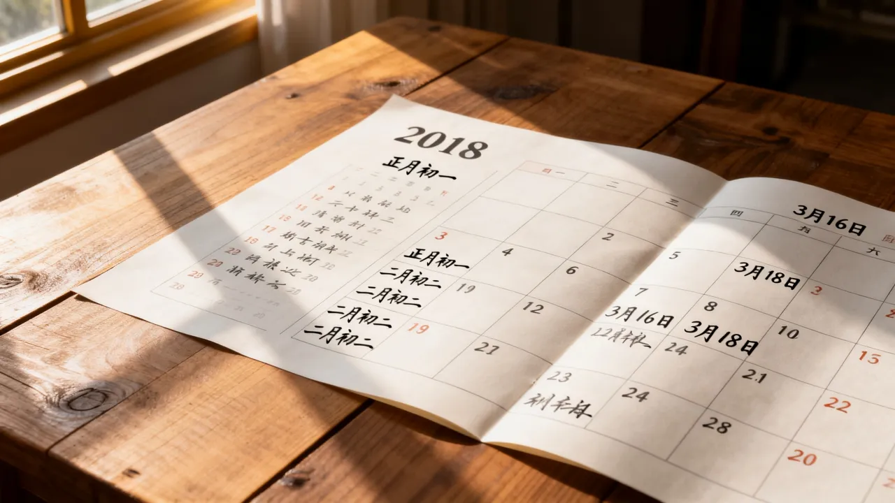 2018年阴历阳历对照表是什么?农历阳历换算查询 2018年阴历阳历对照表是什么?农历阳历换算查询