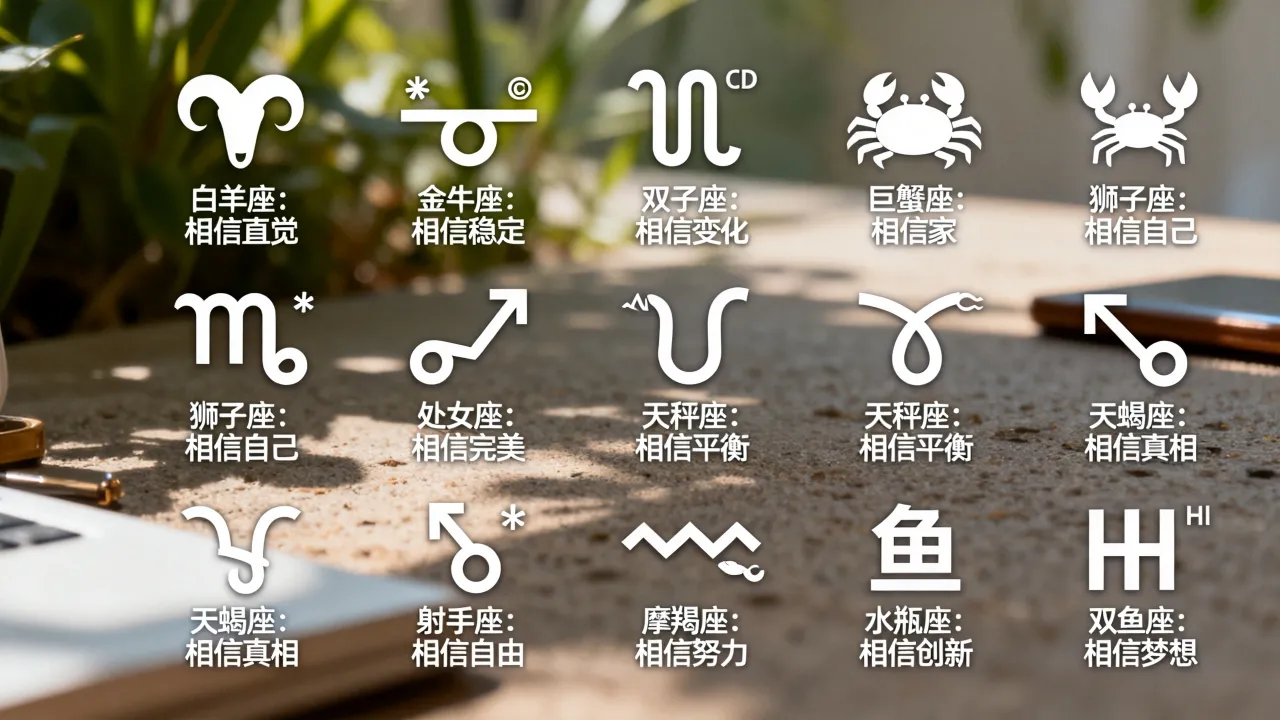 十二星座最相信什么?十二星座最相信谁最准 十二星座最相信什么?十二星座最相信谁最准
