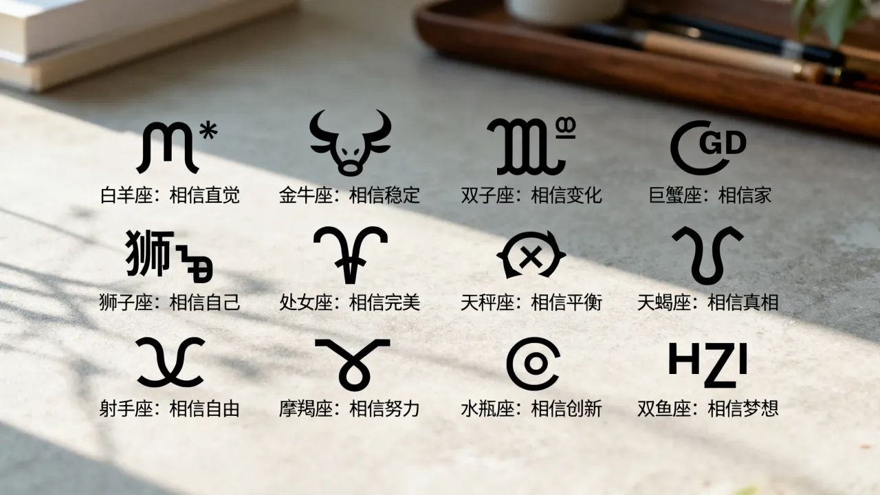 十二星座最相信什么?十二星座最相信谁最准 十二星座最相信什么?十二星座最相信谁最准