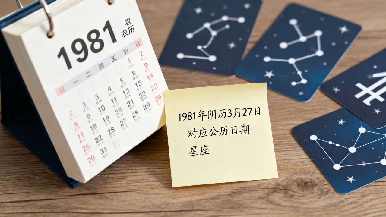 1981阴历3月27是什么星座,农历生日对应公历几号? 1981阴历3月27是什么星座,农历生日对应公历几号?