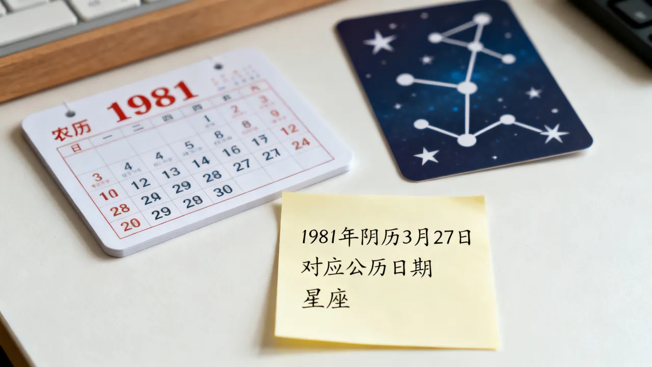 1981阴历3月27是什么星座,农历生日对应公历几号? 1981阴历3月27是什么星座,农历生日对应公历几号?