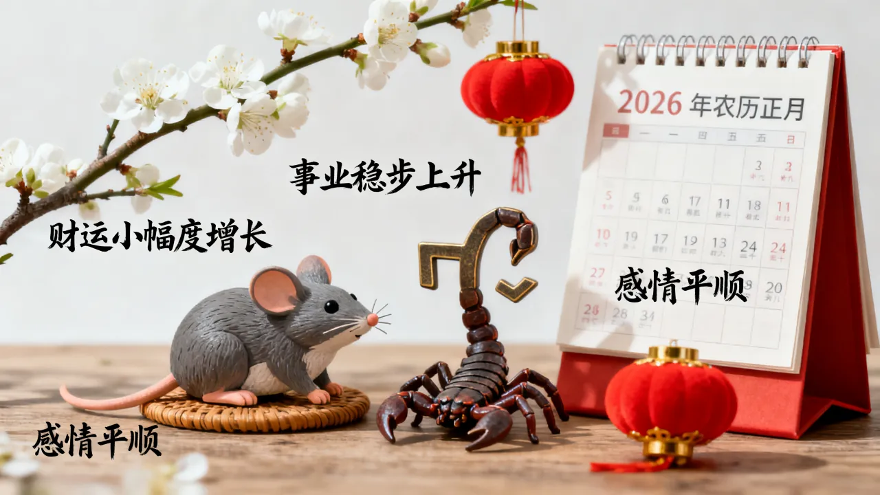 属鼠天蝎座2026年农历正月运势如何,属鼠天蝎座正月运程详解? 属鼠天蝎座2026年农历正月运势如何,属鼠天蝎座正月运程详解?