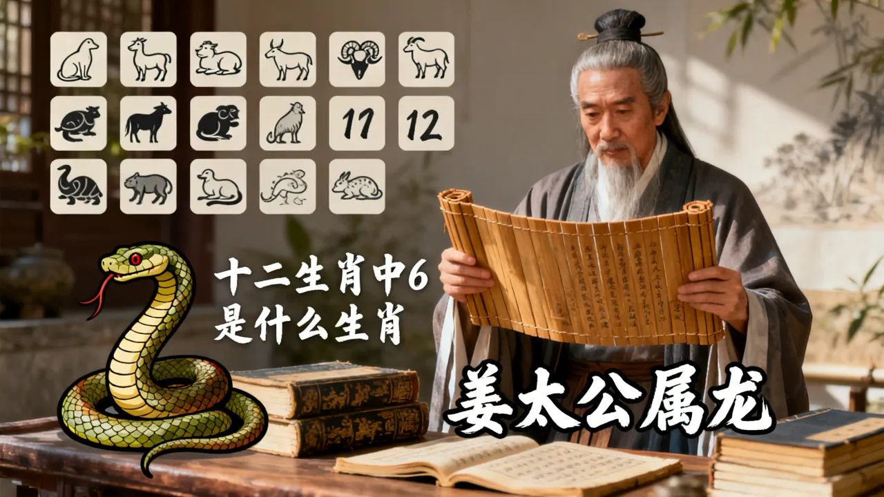 姜太公属什么生肖,十二生肖中6是什么生肖 姜太公属什么生肖,十二生肖中6是什么生肖