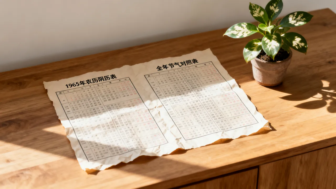 1965年农历阴历表怎么查?全年节气对照表在哪里看 1965年农历阴历表怎么查?全年节气对照表在哪里看