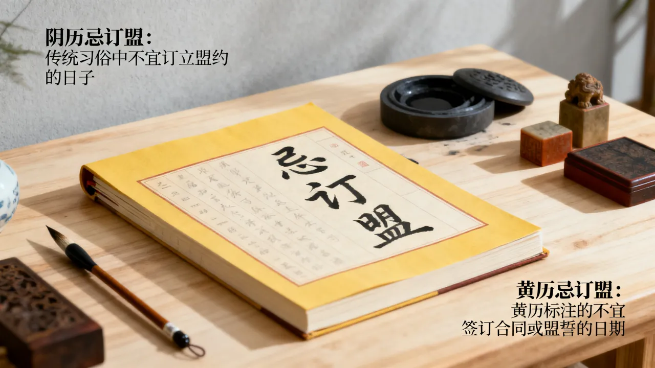 阴历忌订盟啥意思,黄历忌订盟是什么意思 阴历忌订盟啥意思,黄历忌订盟是什么意思