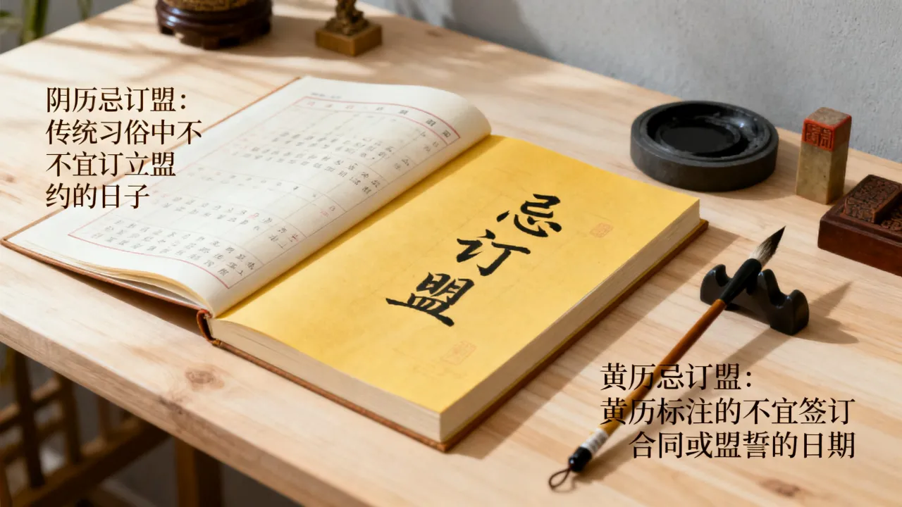 阴历忌订盟啥意思,黄历忌订盟是什么意思 阴历忌订盟啥意思,黄历忌订盟是什么意思